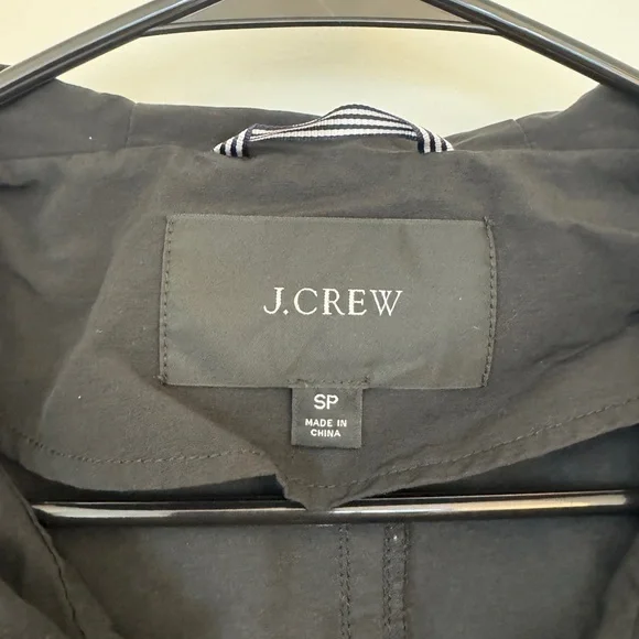 Petite J. Crew Black Raincoat for Women, Size Small - Picture 3 of 4
